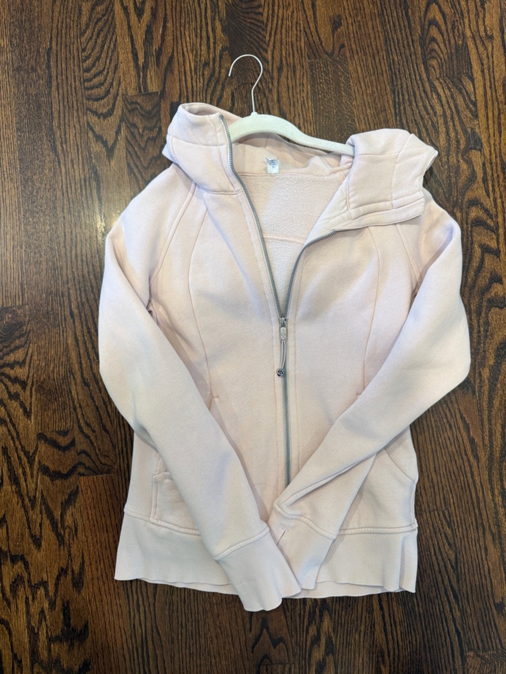 lululemon athletica pale blush zip hoodie